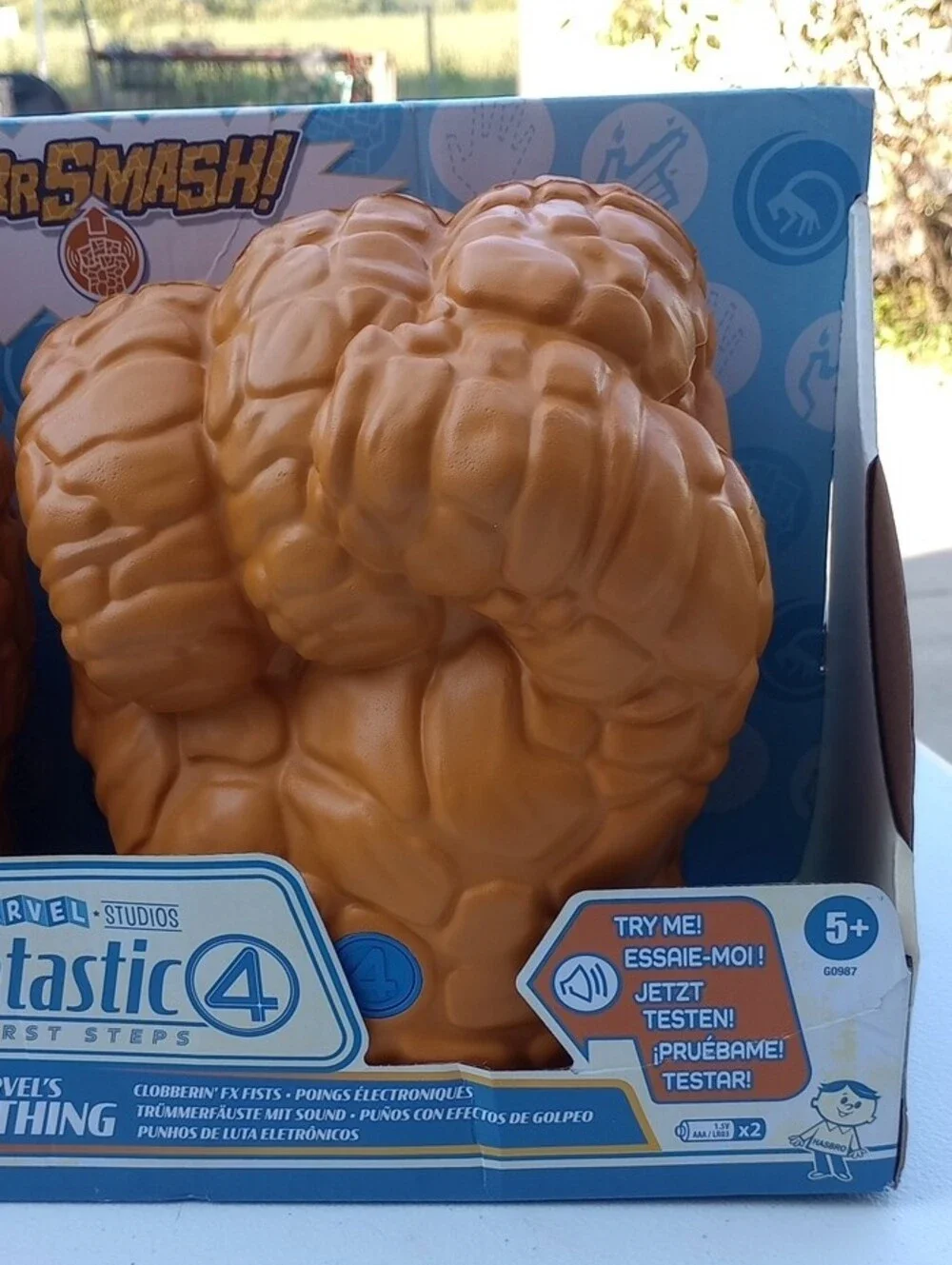 Marvel The Fantastic 4 First Steps The Thing Foam Smash Gloves -